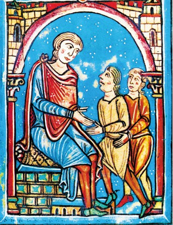 Isarn et Dalmau - seigneurs de Castellfollit - rendant hommage  Guifred II de Cerdagne - Liber feudorum Ceritaniae